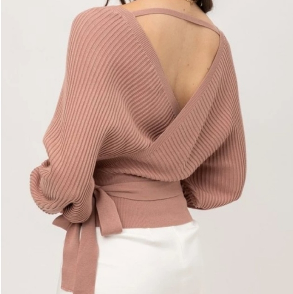 Wrap Front Sweater from Love Tree - Picture 6 of 7